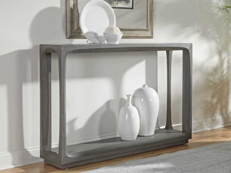 Artistica Appellation Rectangular Wood Gray Console Table