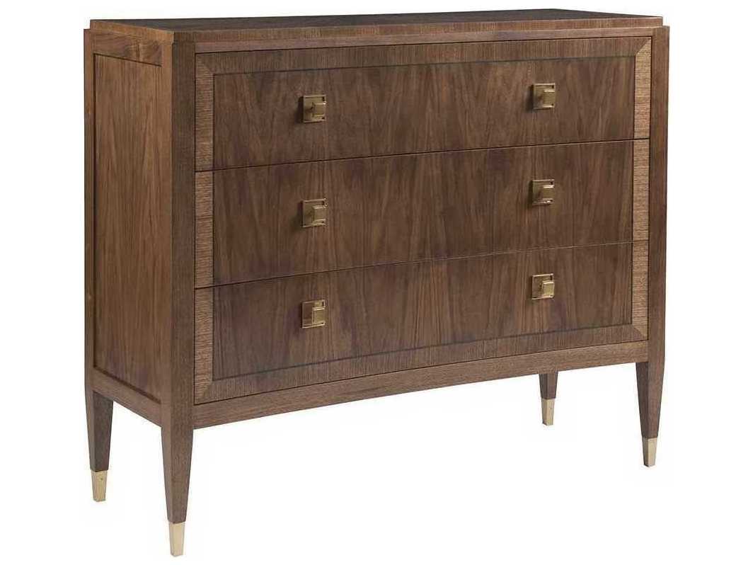 Artistica Chiavari 3-Drawers Brown Mahogany Wood Dresser