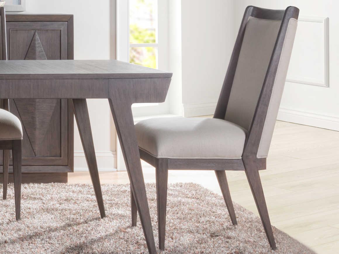 Artistica Cohesion Program Haiku Brown Upholstered Side Dining Chair