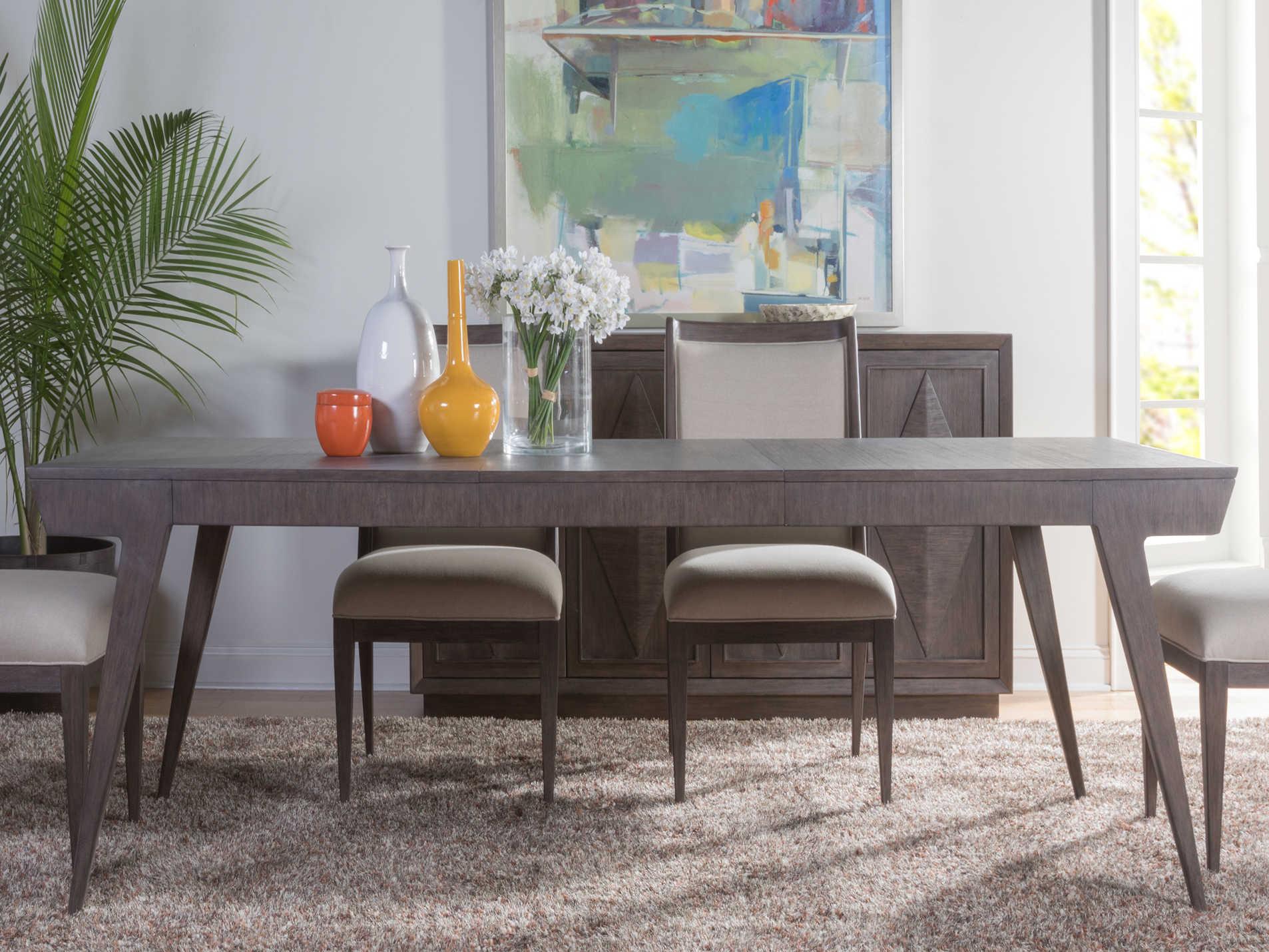 Artistica Cohesion Program Haiku Rectangular Wood Antico Dining Table