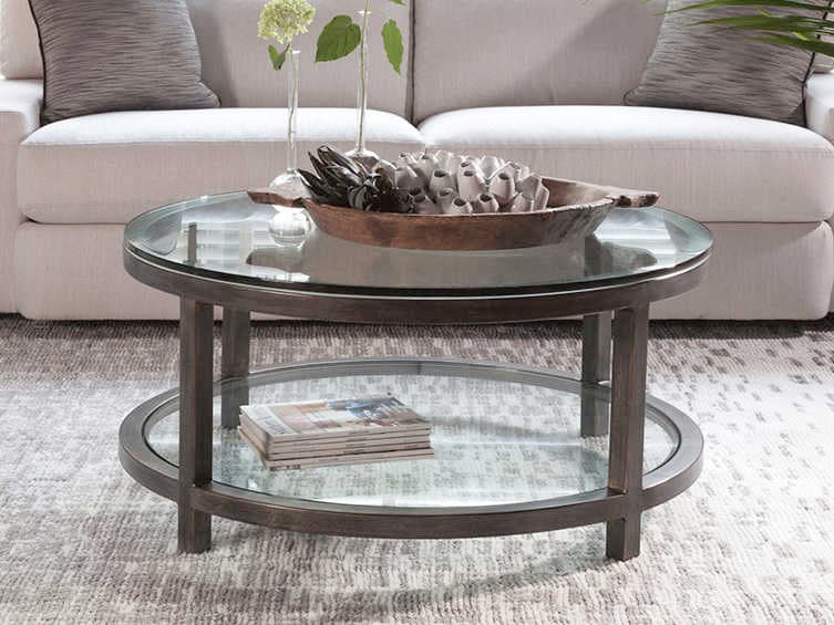 Artistica Metal Designs Per Se Round Glass Cocktail Table