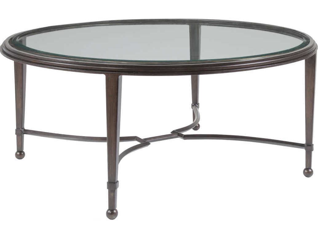 Artistica Sangiovese Round Glass Cocktail Table