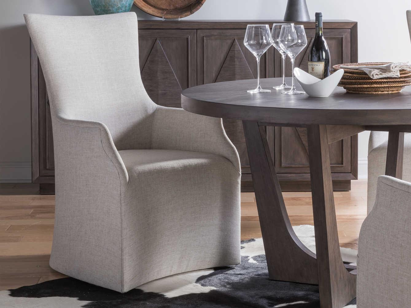 Artistica Signature Designs Juliet Gray Upholstered Arm Dining Chair