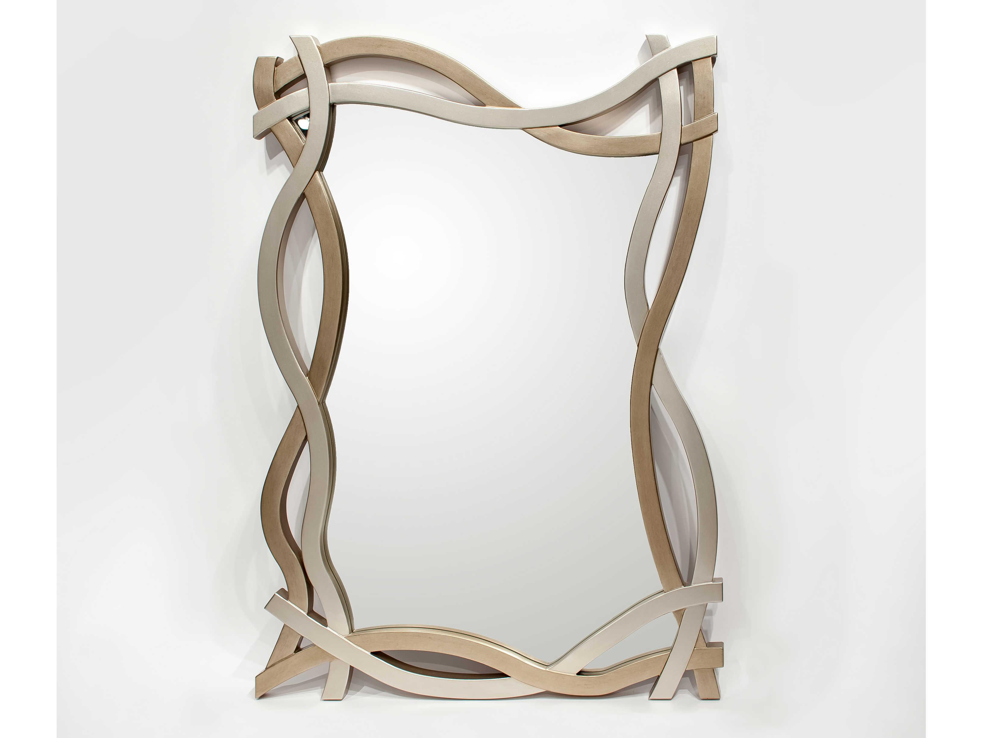 Artmax Soft Silver / Champagne Rectangular Wall Mirror