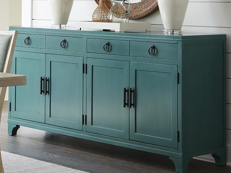 Barclay Butera Newport Bayside 78" Sea Glass Sideboard