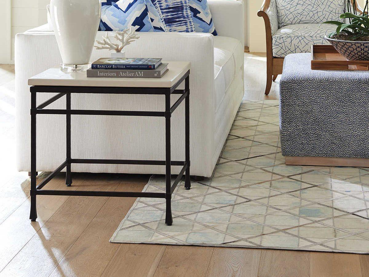 Barclay Butera Newport Breakwater Square Sandstone End Table