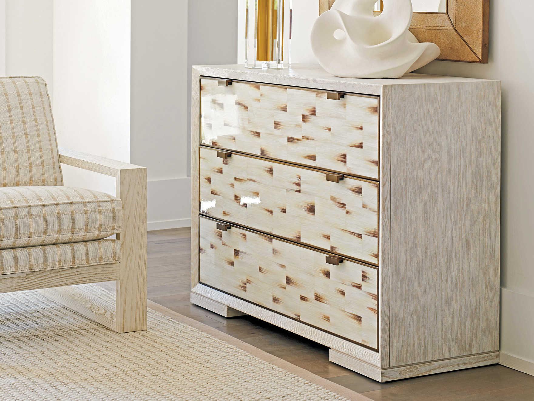 Barclay Butera Carmel Dry Creek 3-Drawers White Accent Chest