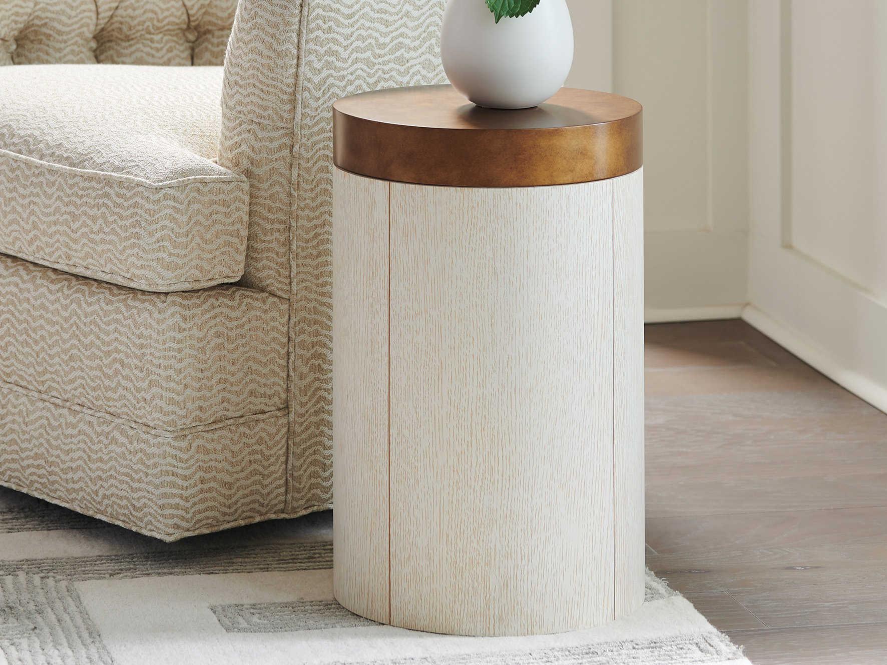 Barclay Butera Carmel Crest Round Metal End Table