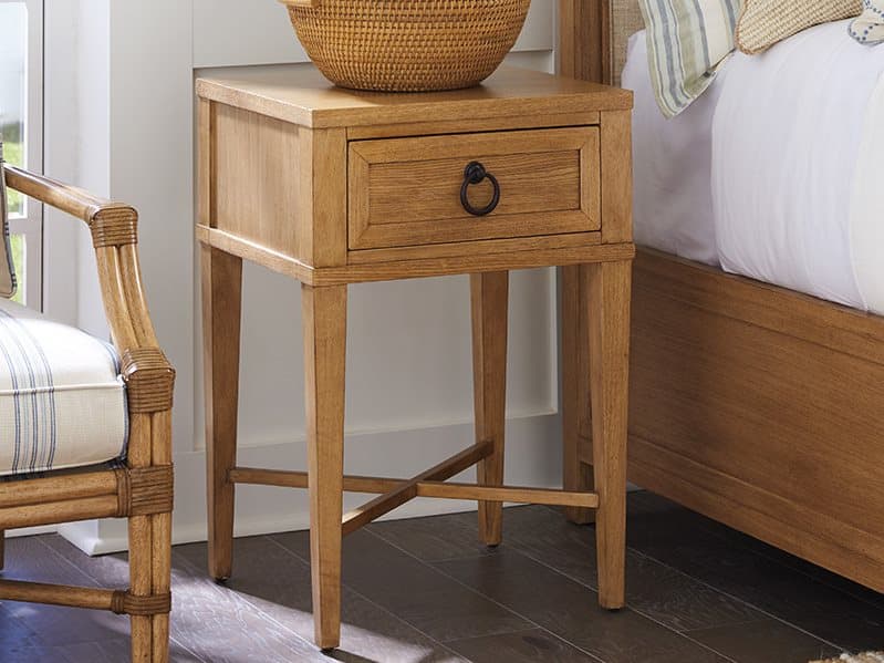 Barclay Butera Newport Clay 1-Drawer Brown Nightstand