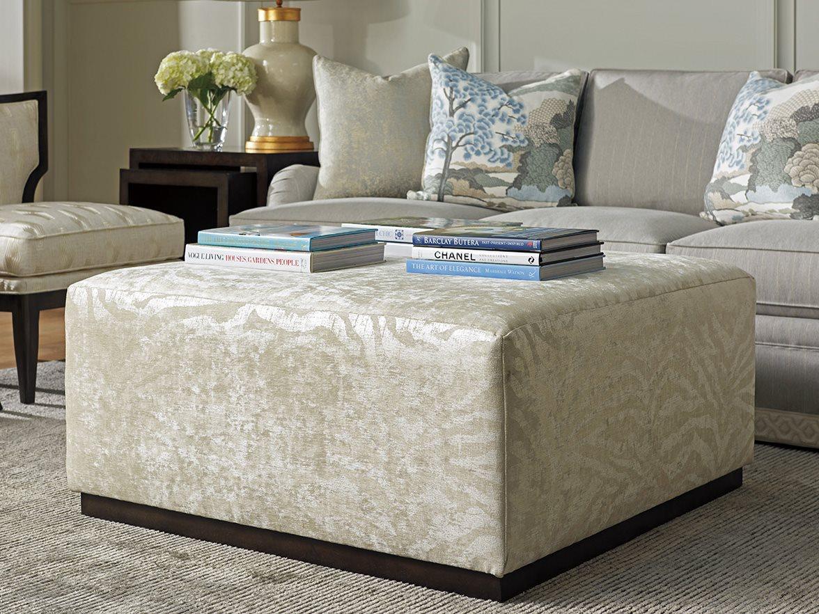 Barclay Butera Upholstery Clayton Cocktail Upholstered Ottoman