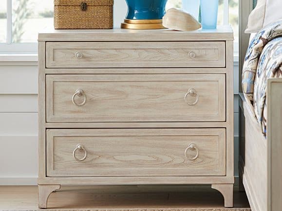 Barclay Butera Newport Cliff 3-Drawers Beige Nightstand