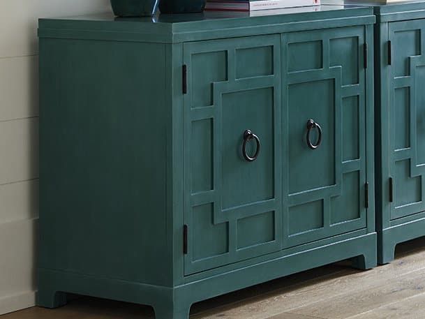Barclay Butera Newport Collins Blue Chest Nightstand