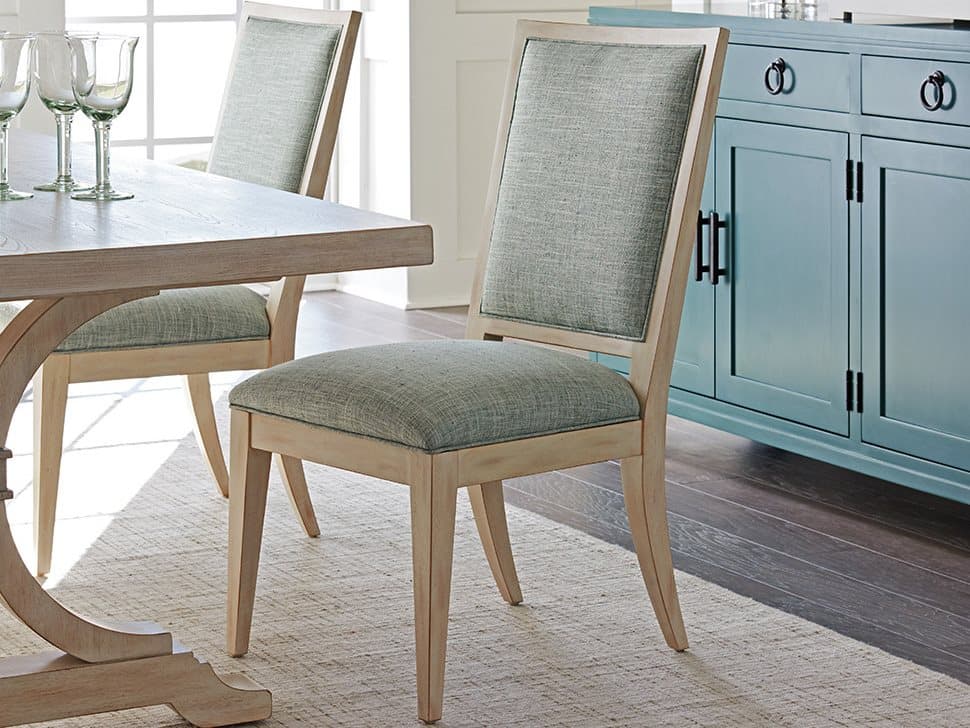 Barclay Butera Newport Brown Upholstered Side Dining Chair