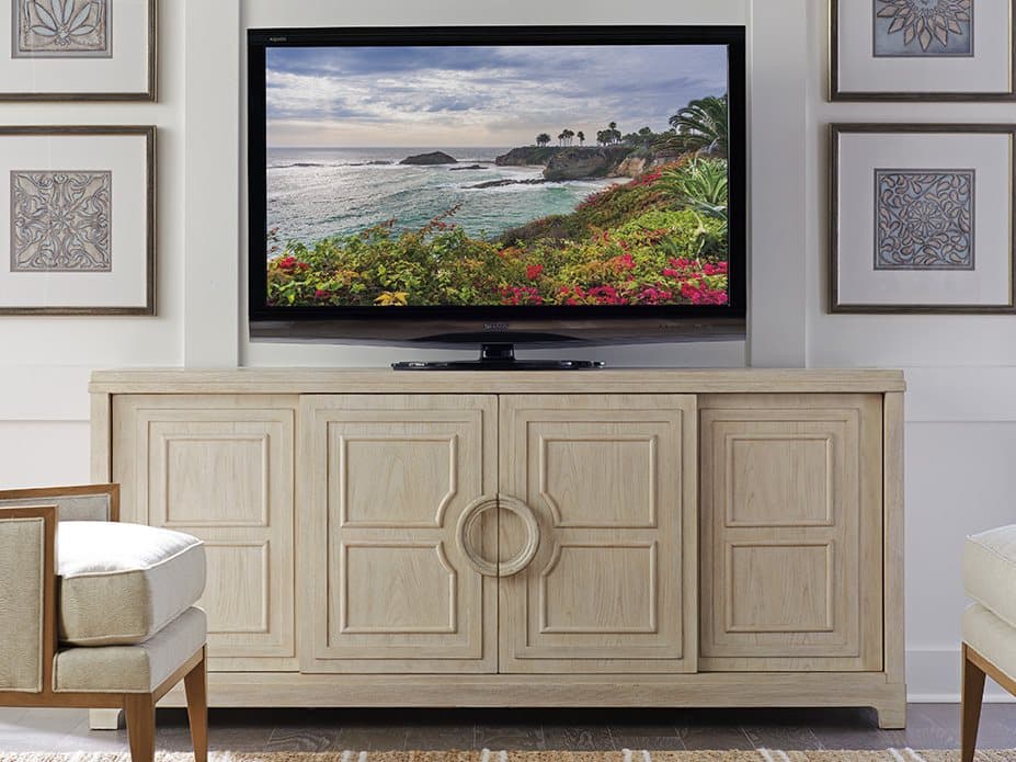 Barclay Butera Newport Leeward 78" Sailcloth Media Console