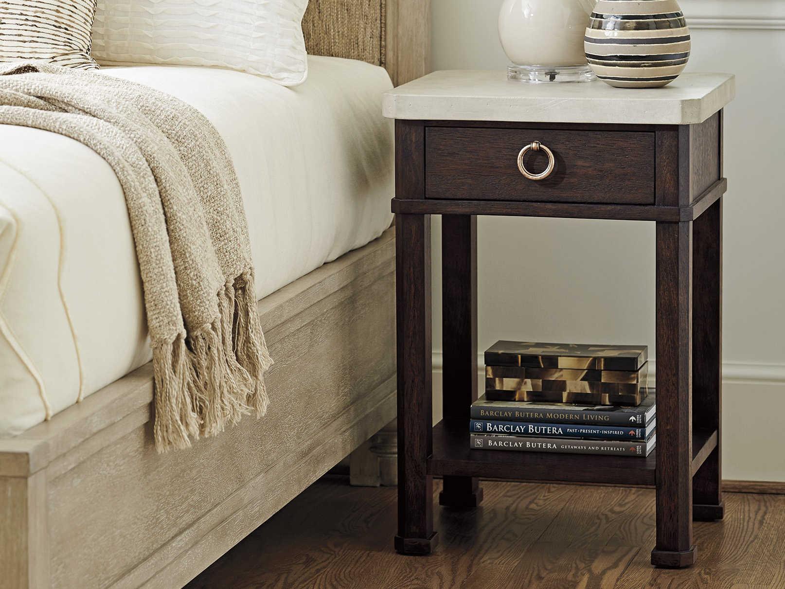 Barclay Butera Malibu Escondido 1-Drawer Brown Nightstand
