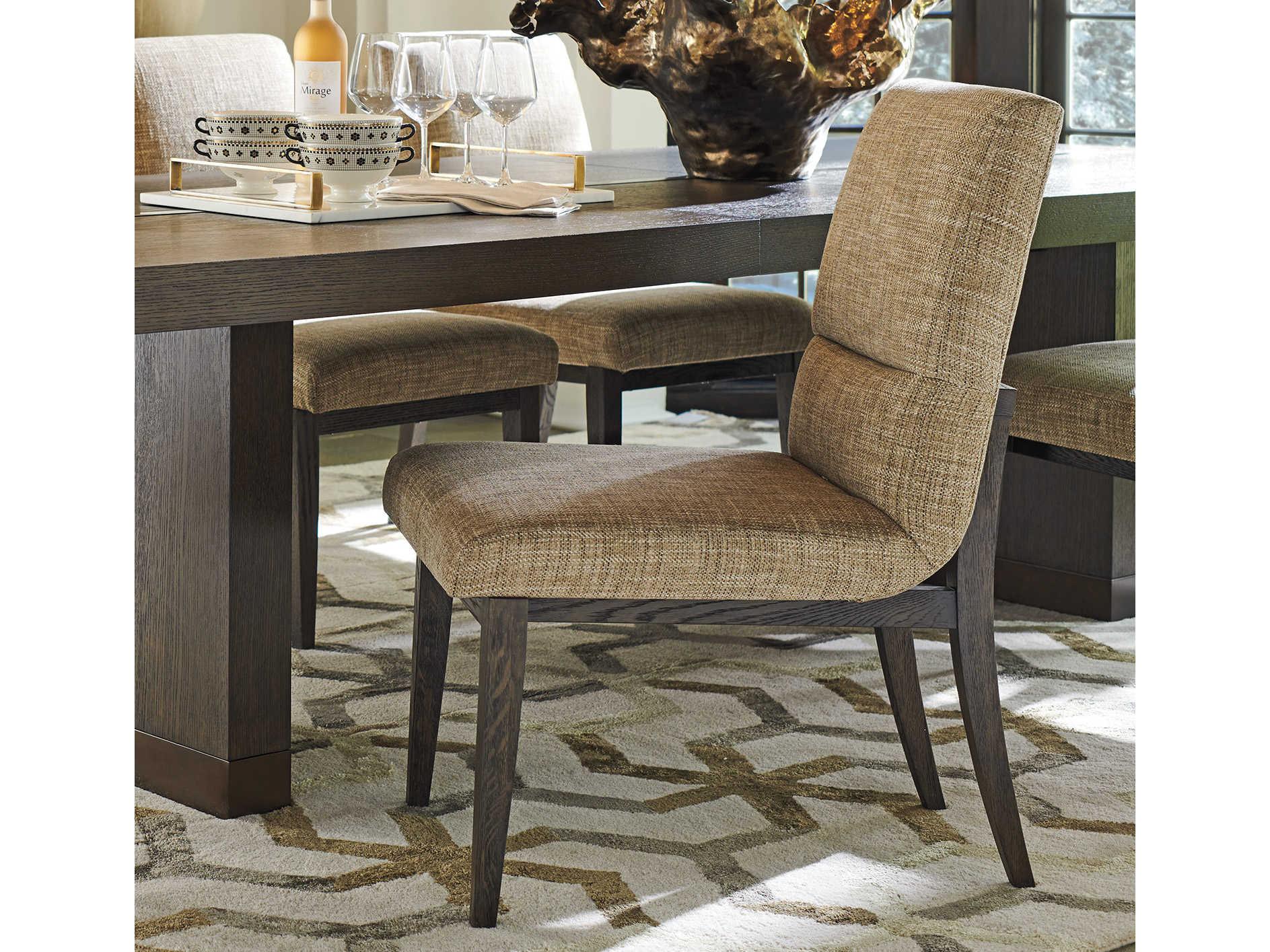 Barclay Butera Park City Glenwild Brown Upholstered Side Dining Chair