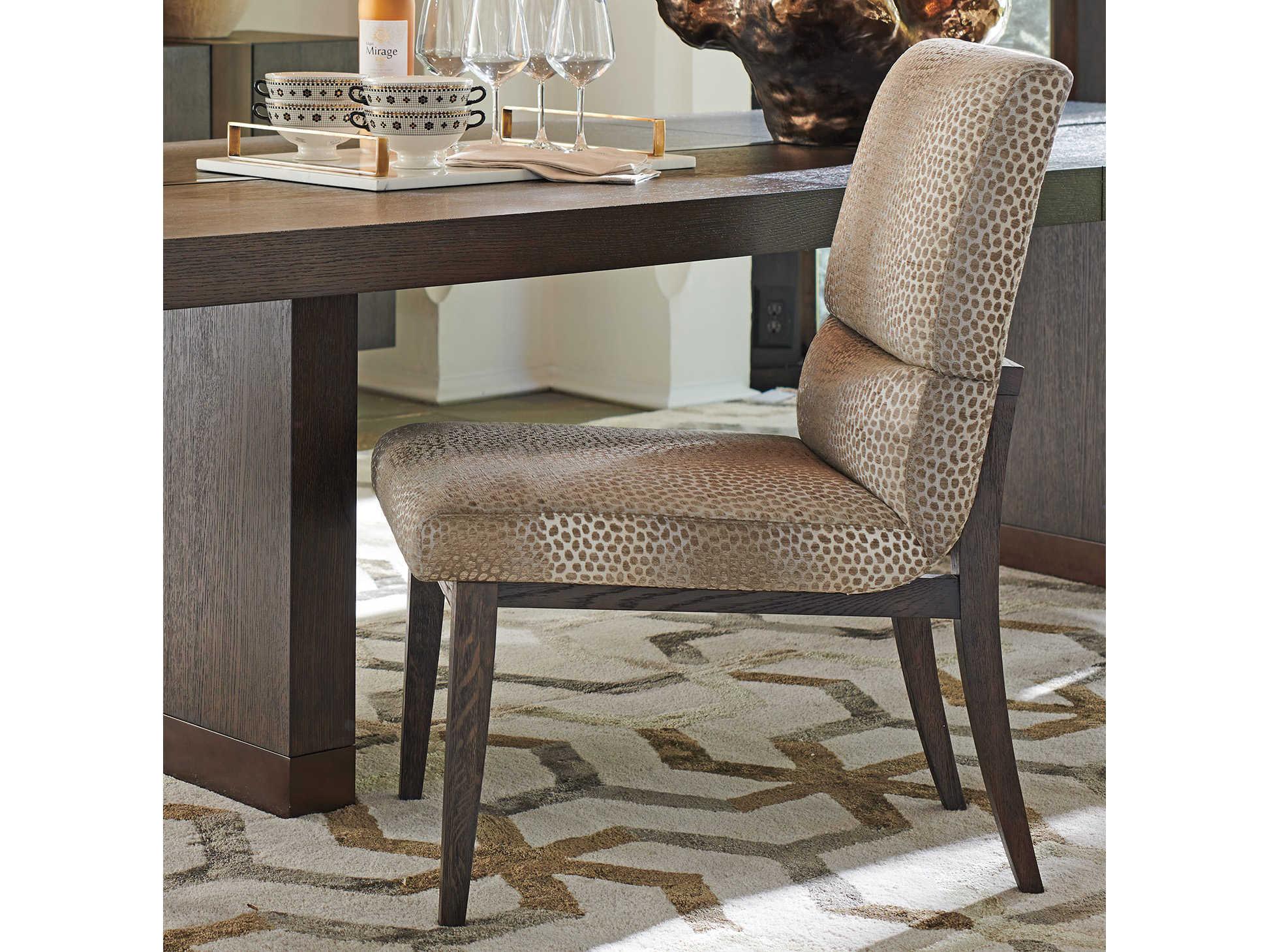Barclay Butera Park City Glenwild Brown Upholstered Side Dining Chair