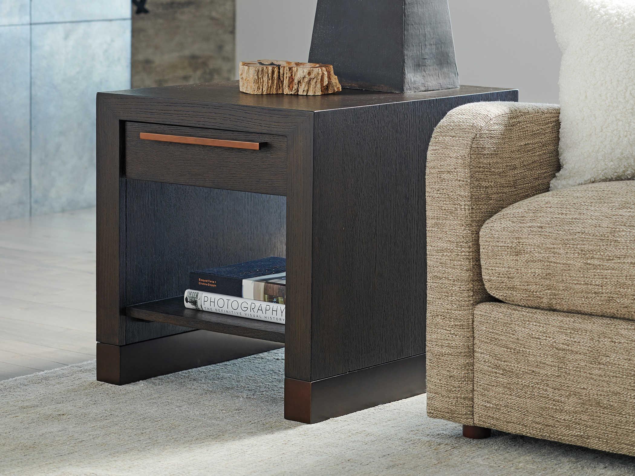 Barclay Butera Park City Heber Rectangular Wood End Table