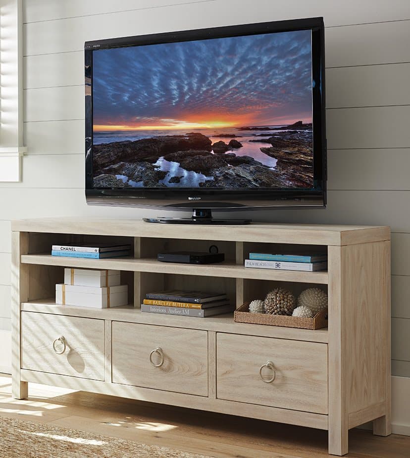 Barclay Butera Newport Promontory 68" Sailcloth Media Console