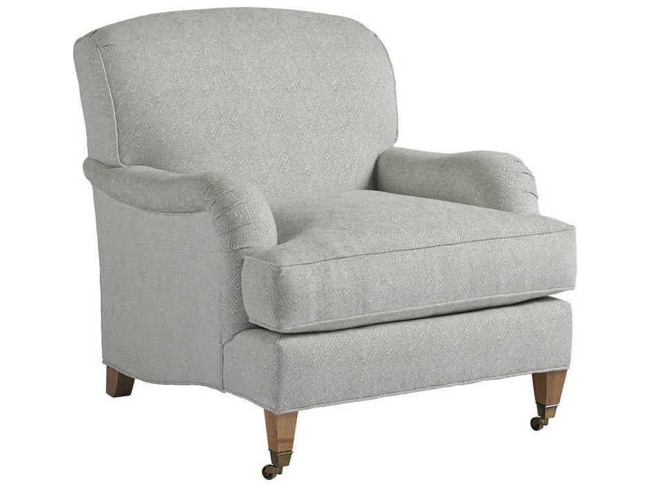Barclay Butera Upholstery Sydney Rolling Fabric Accent Chair