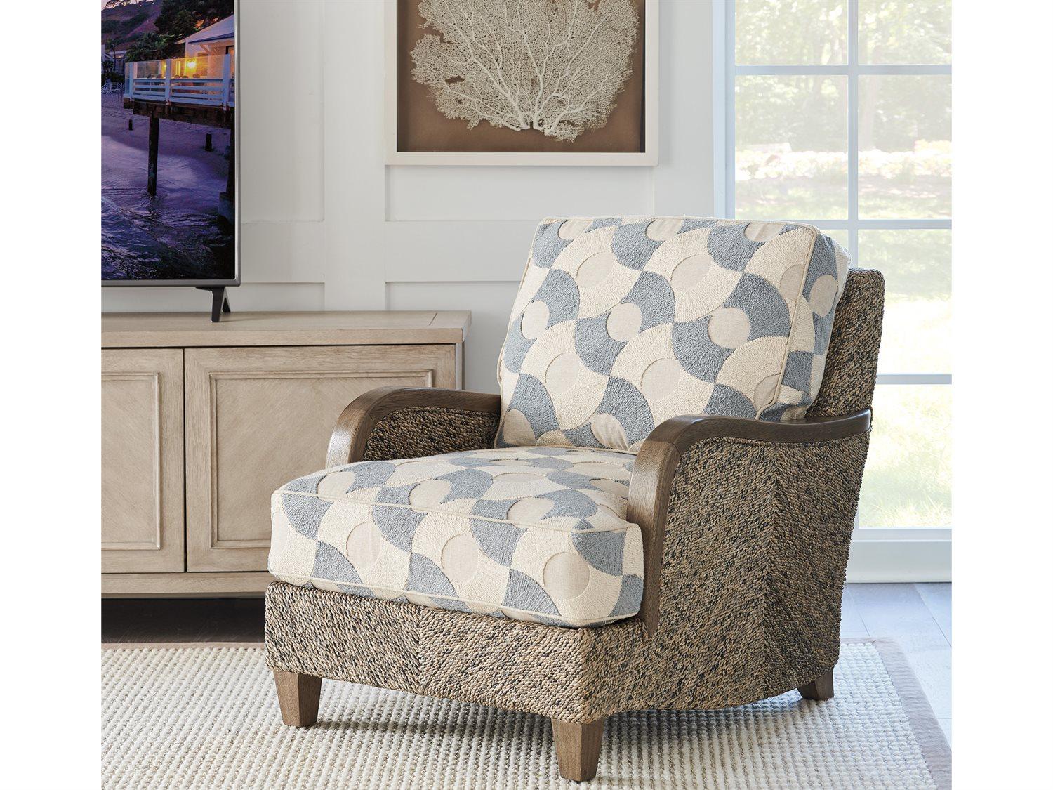 Barclay Butera Upholstery Thayer Brown Fabric Club Chair