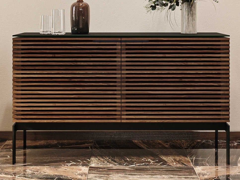 BDI Corridor 50" Walnut Wood Natural Media Console