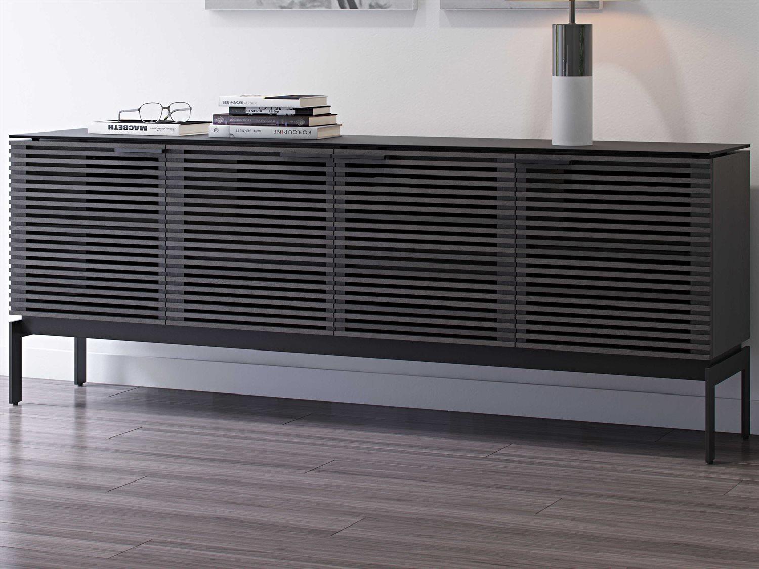 BDI Corridor 79" Hardwood Charcoal Media Console