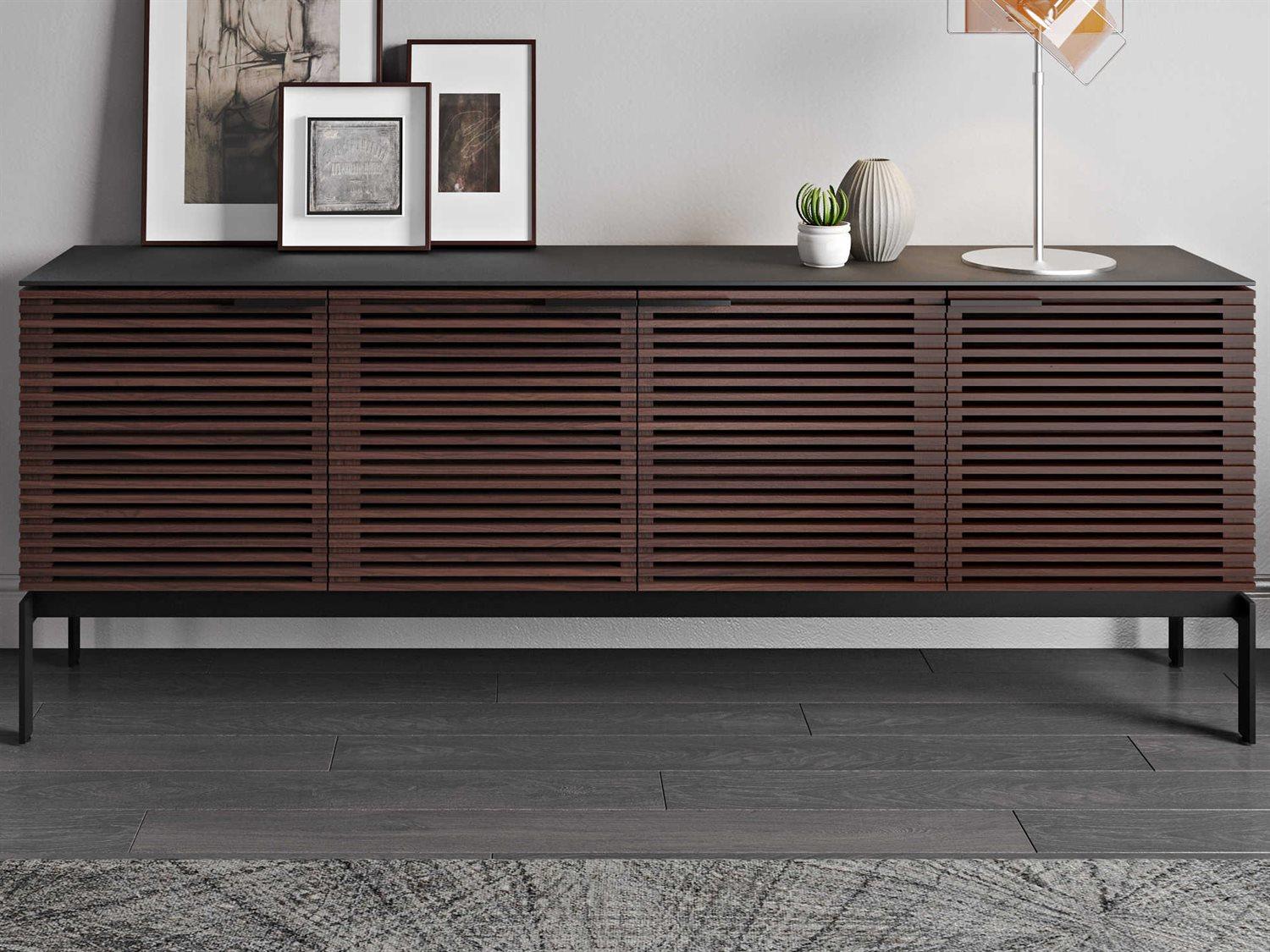 BDI Corridor 79" Walnut Wood Chocolate Stained Media Console