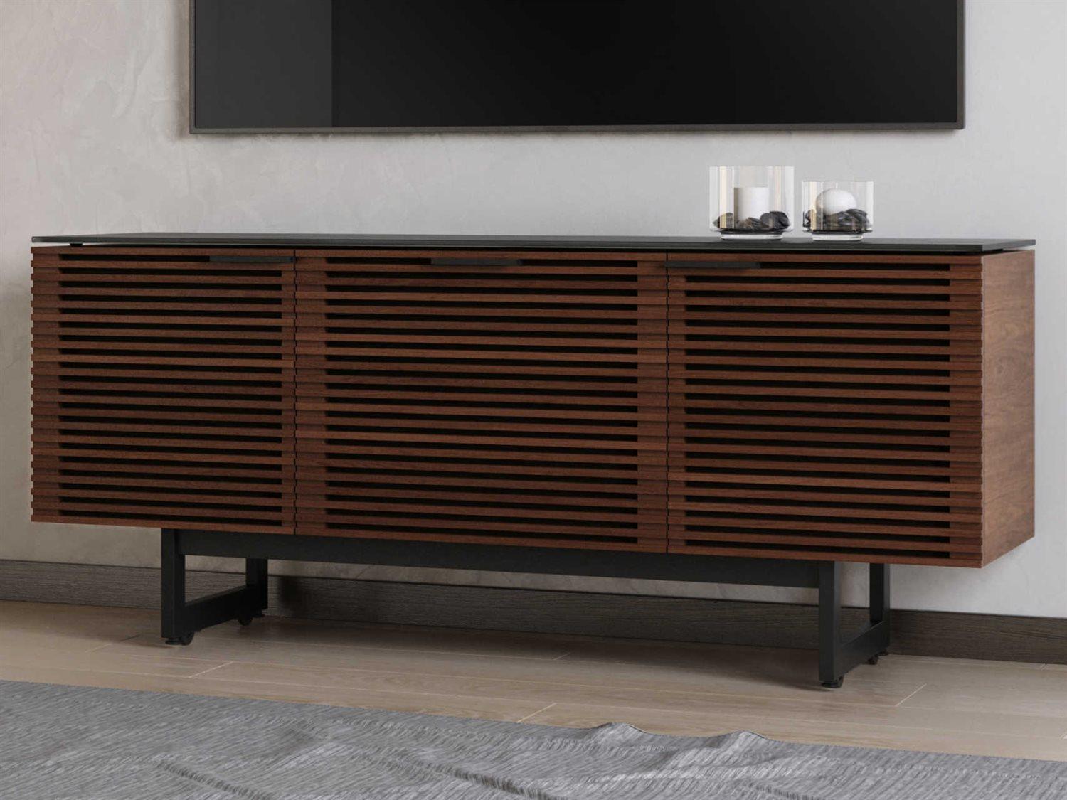 BDI Corridor 65" Walnut Wood Chocolate Stained Media Console