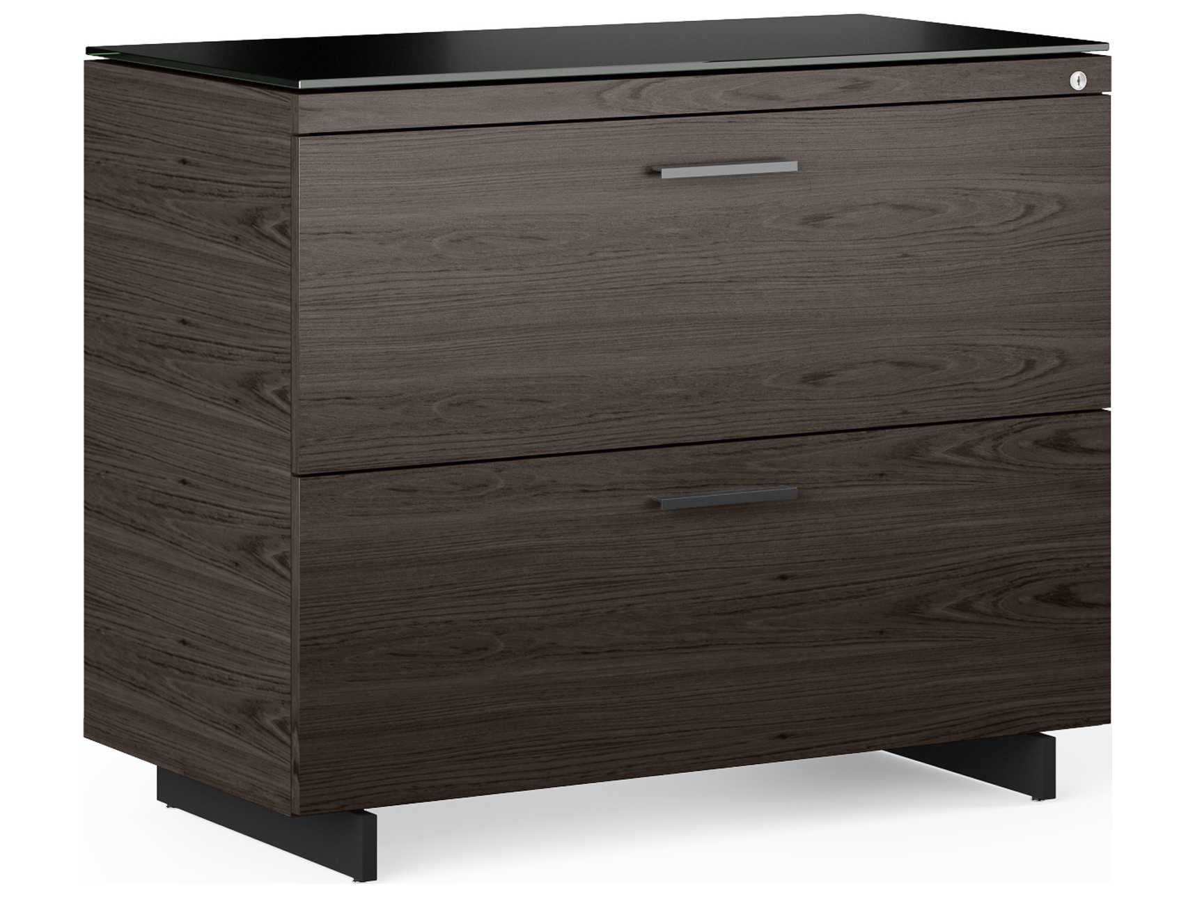 BDI Sequel Charcoal Stained Ash Black File Cabinet