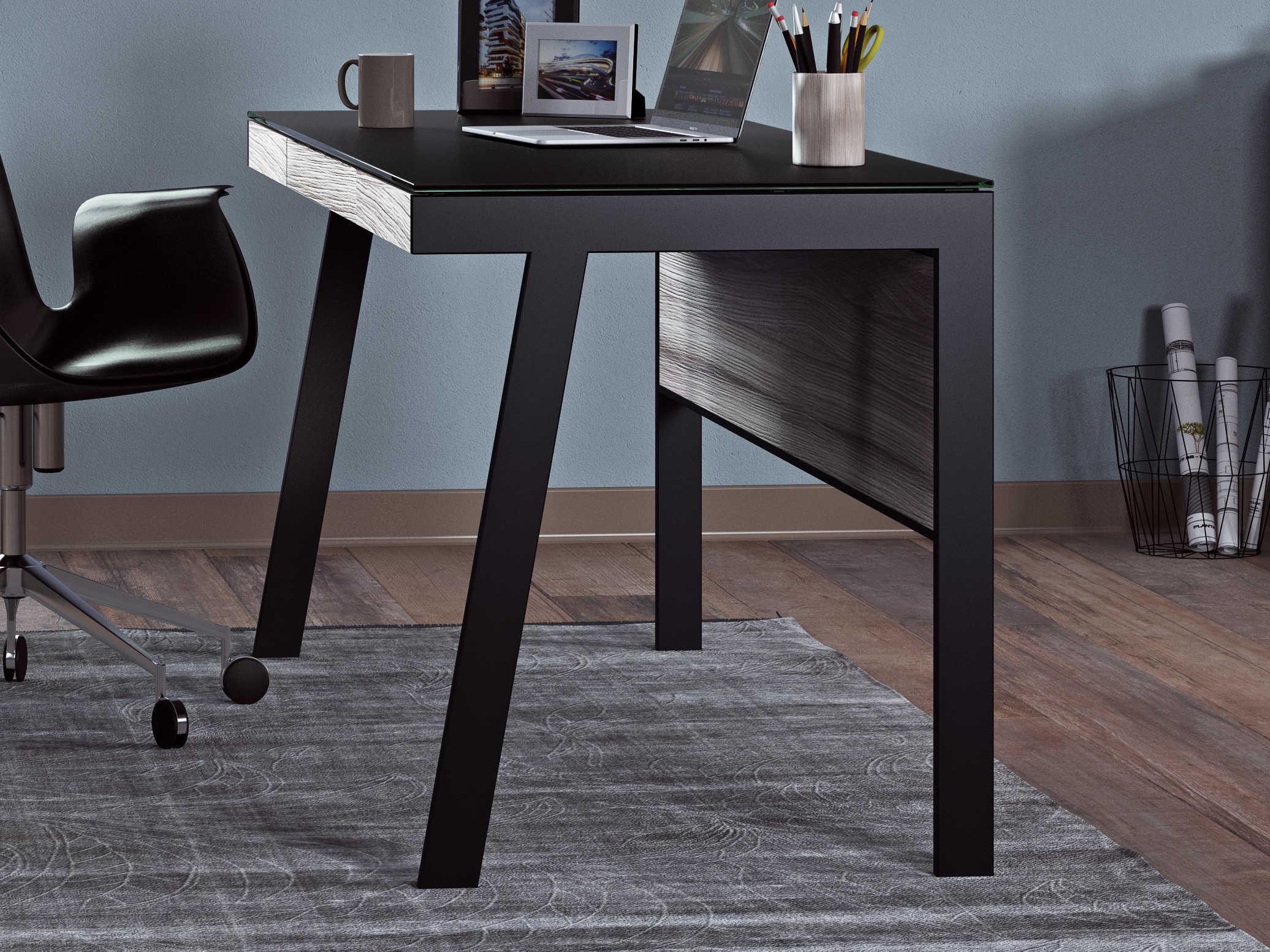 BDI Sigma Strata Black Secretary Desk