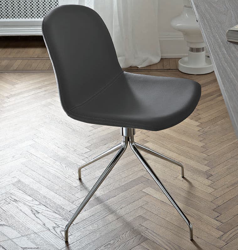 Bontempi Casa Seventy Gray Side Dining Chair