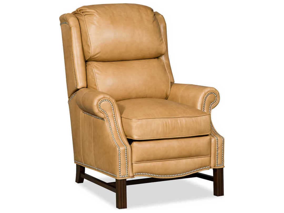 Bradington Young Alta Taupe Beige Leather Recliner