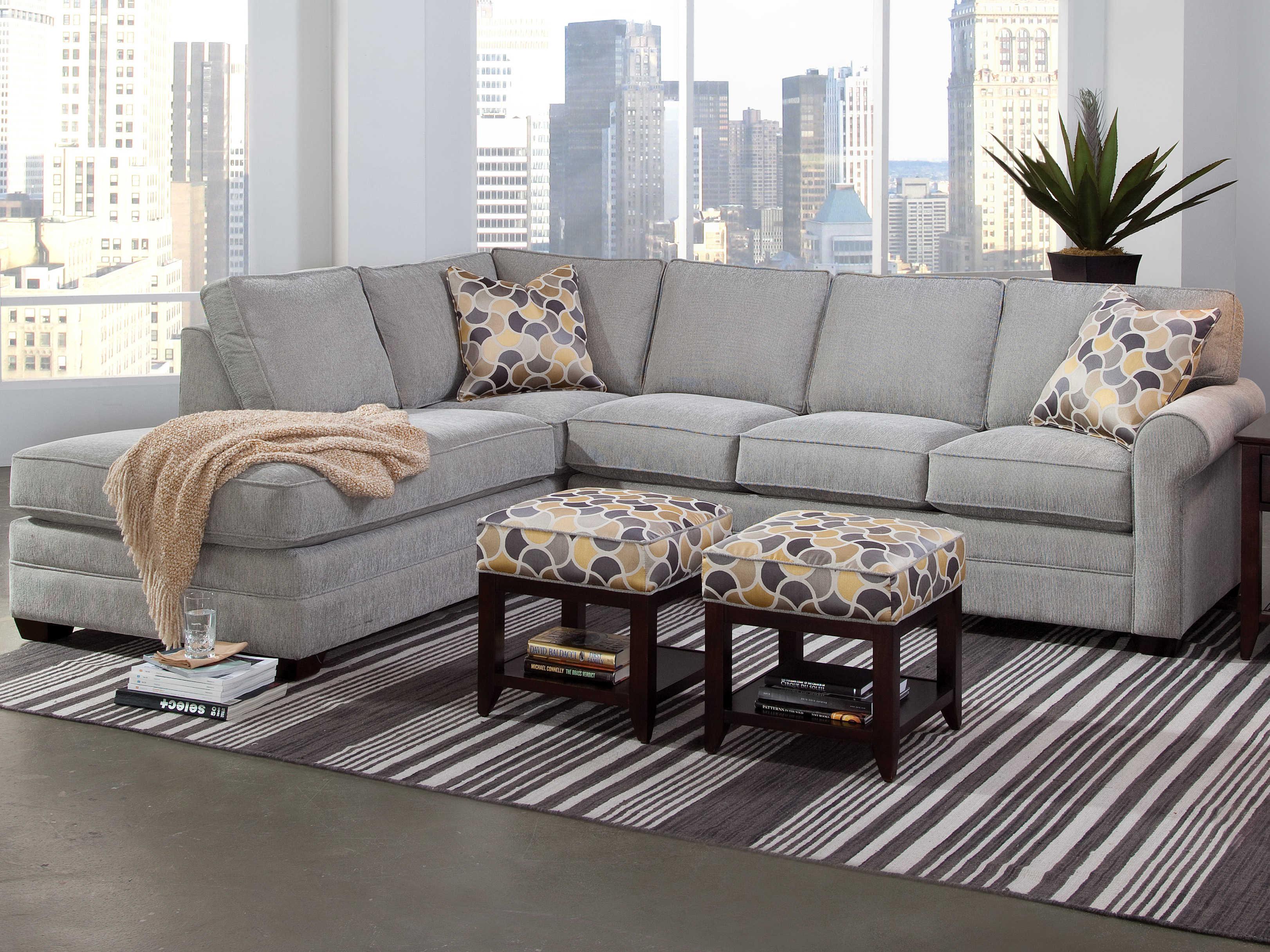 Braxton Culler Bedford 2-Piece Bumper Upholstered Sectional Sofa