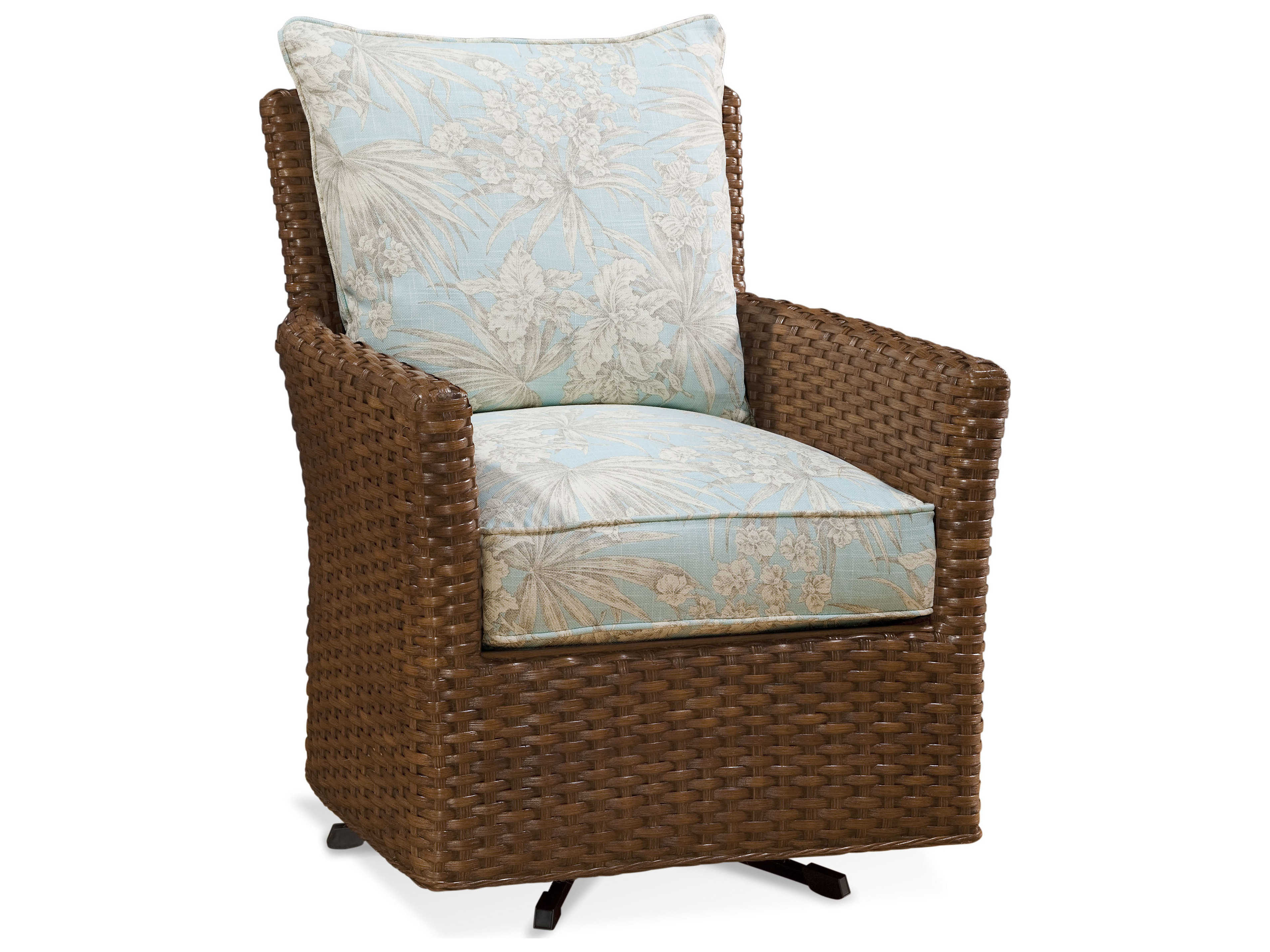 Braxton Culler Lanai Breeze Swivel Fabric Accent Chair