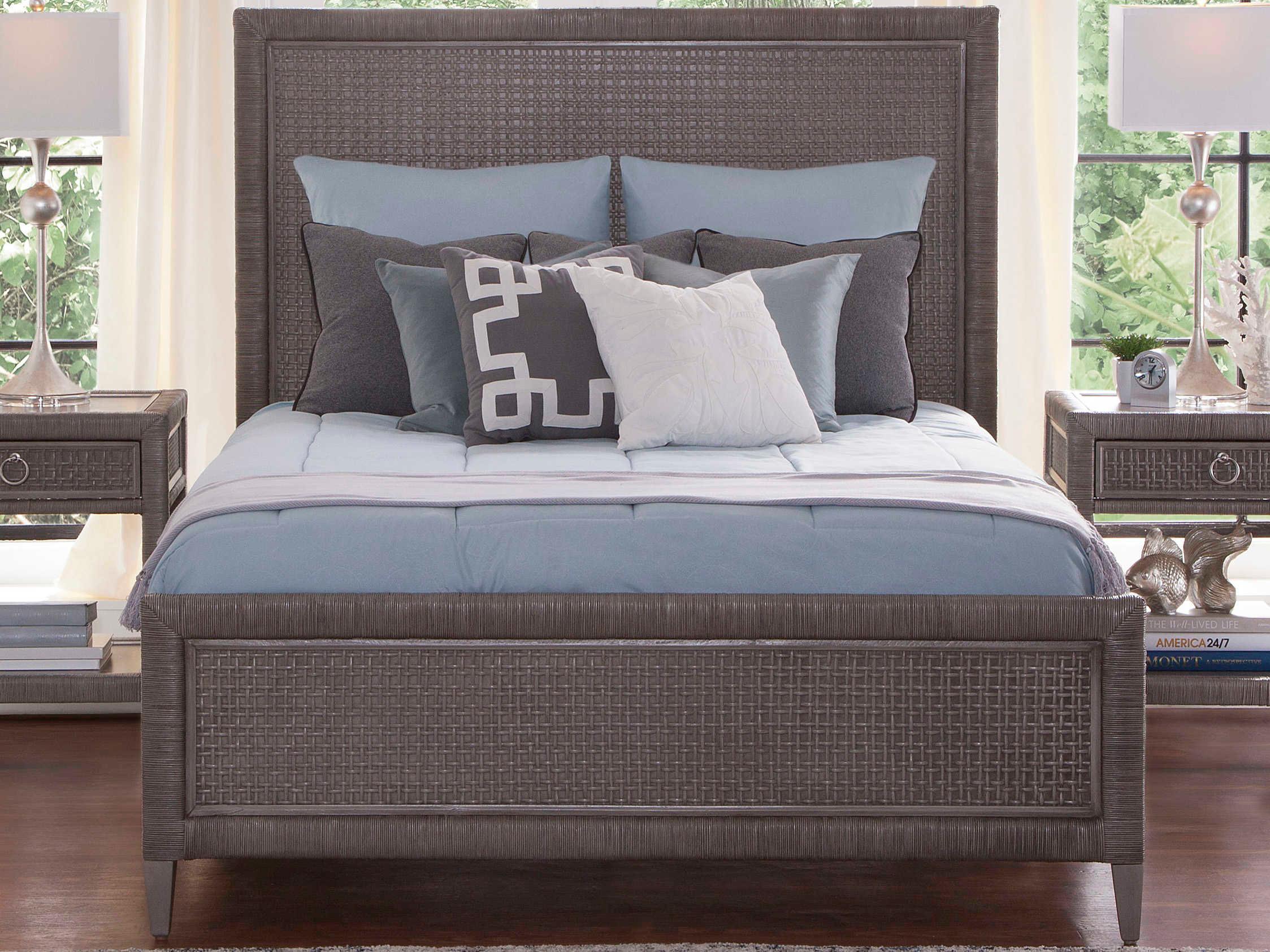 Braxton Culler Naples Gray Hardwood Wood King Panel Bed