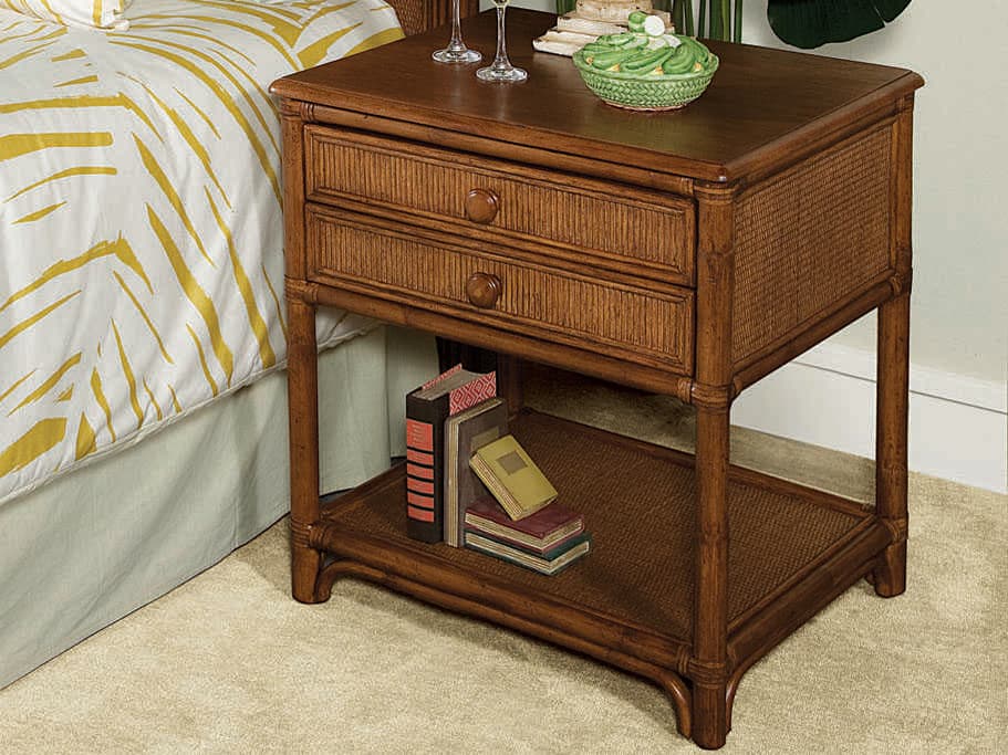 Braxton Culler Summer Retreat 2-Drawers Brown Hardwood Nightstand