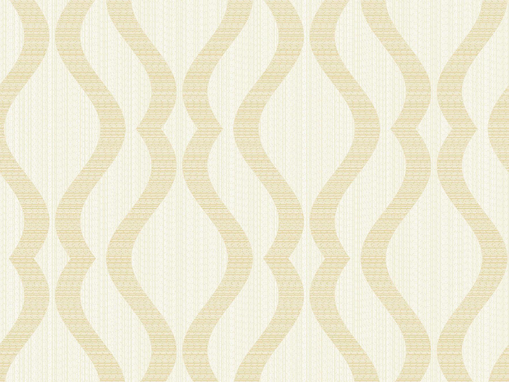 Brewster Home Fashions Advantage Yves Champagne Ogee Wallpaper