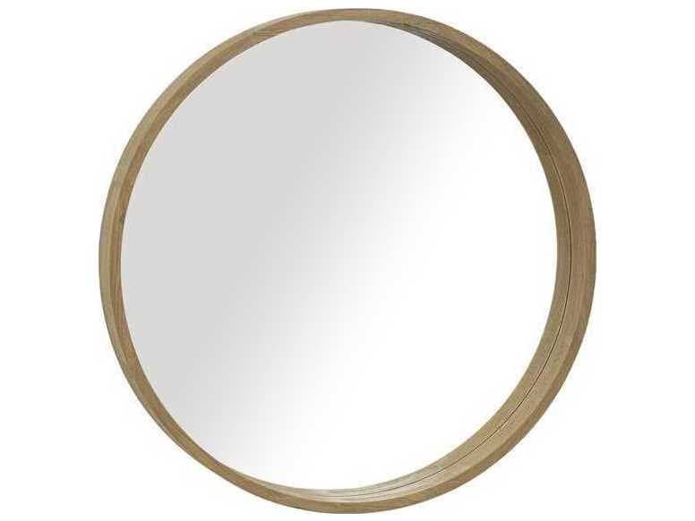 Brownstone Capri Praline Round Wall Mirror