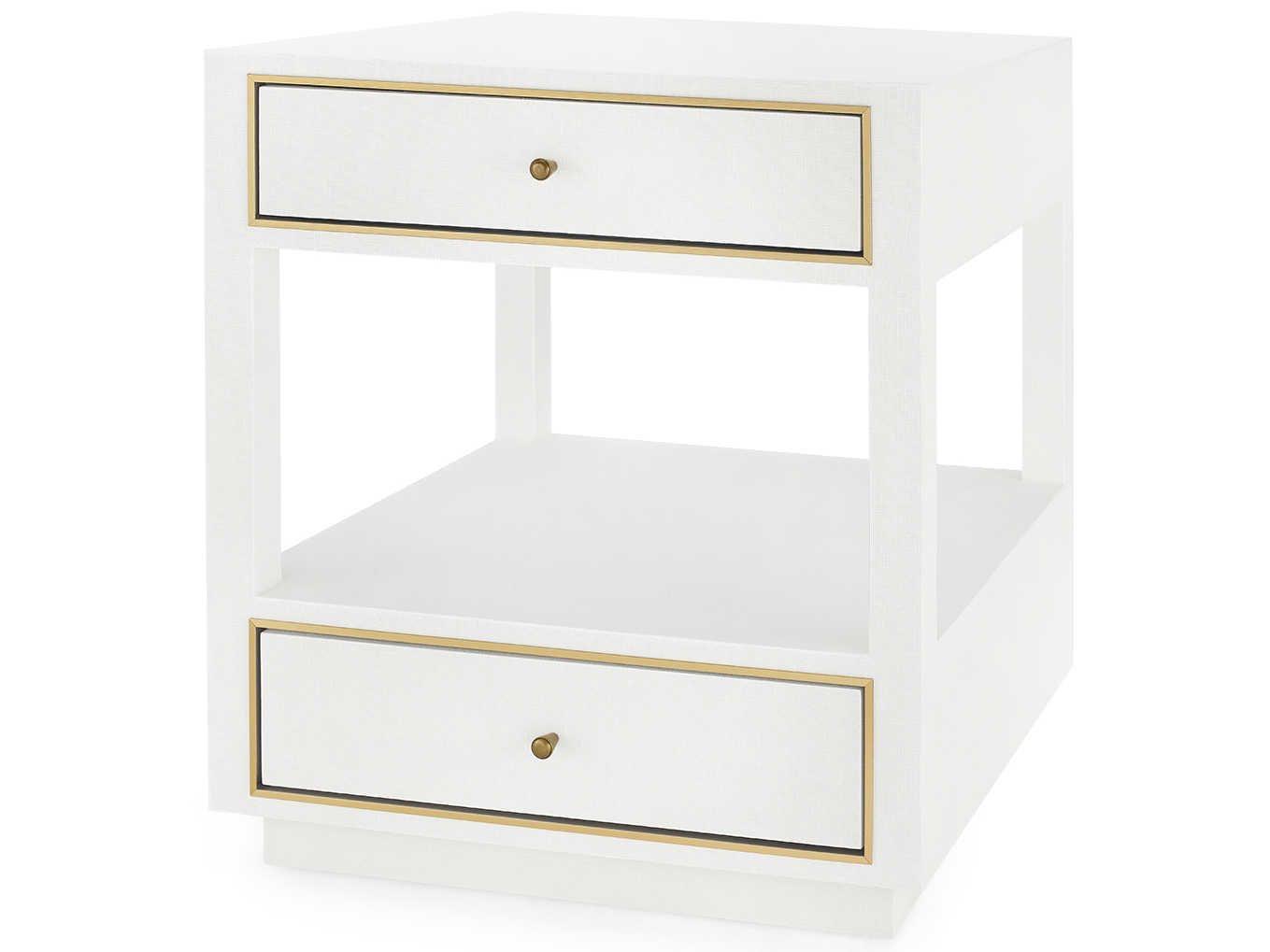 Villa & House 2-Drawers Solid Wood Nightstand