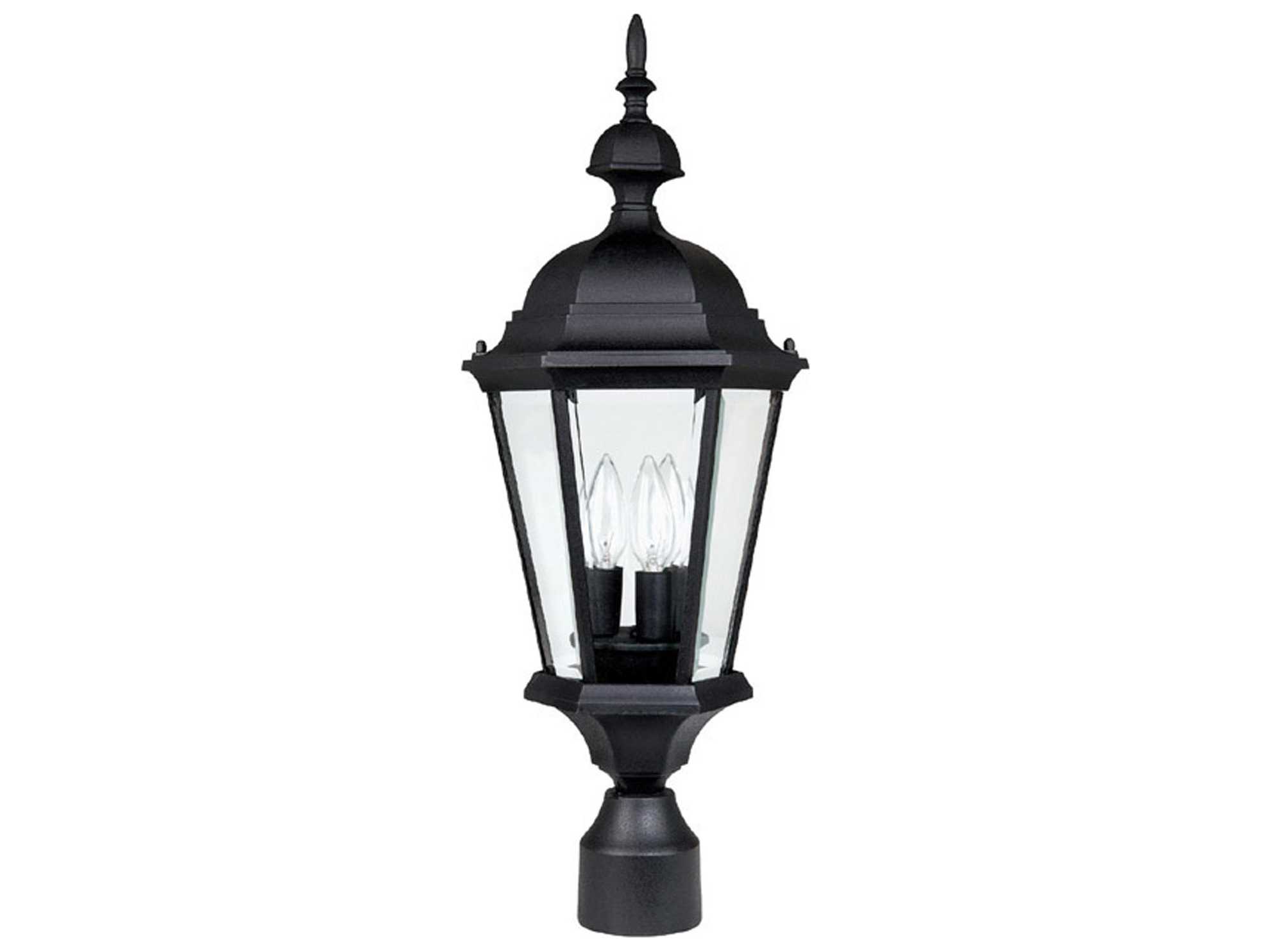 Capital Lighting Carriage House Black Outdoor Post Light