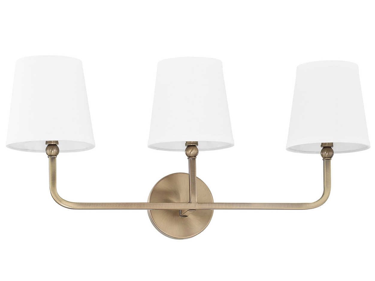 Capital Lighting Dawson 3-Light Aged Brass Vanity Light