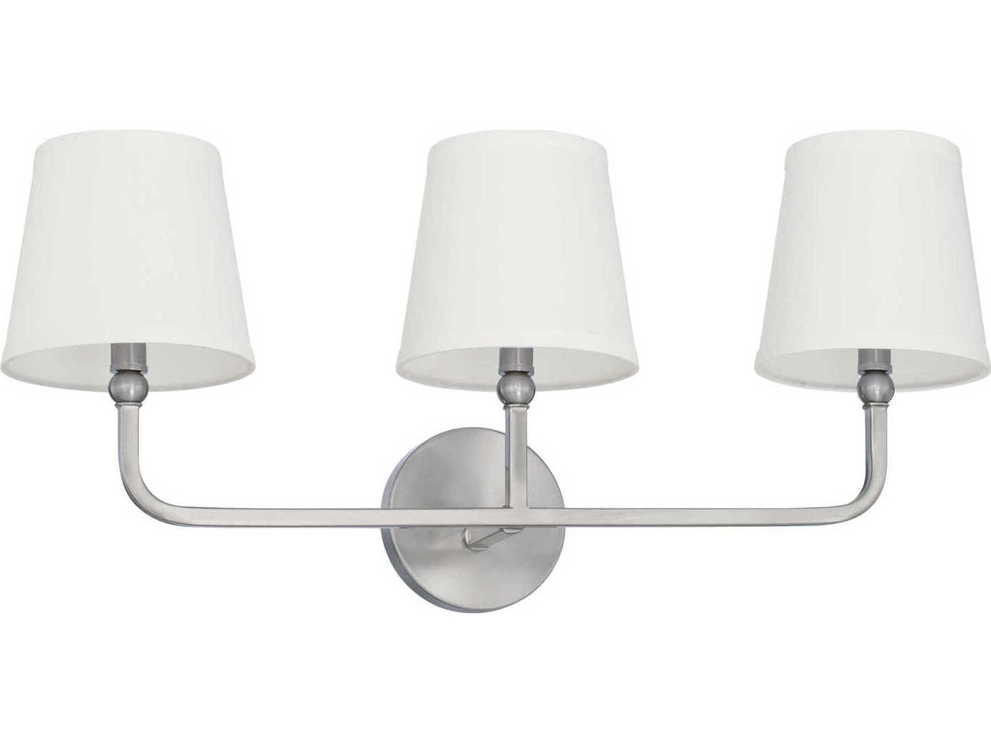 Capital Lighting Dawson 3-Light Brushed Nickel Vanity Light