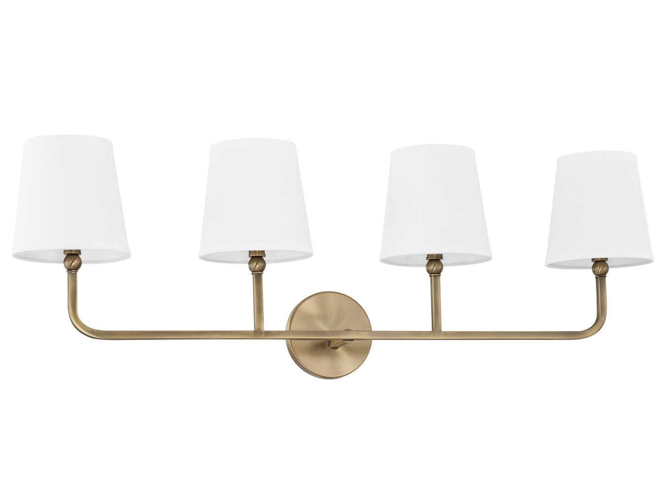 Capital Lighting Dawson 4-Light Aged Brass Vanity Light