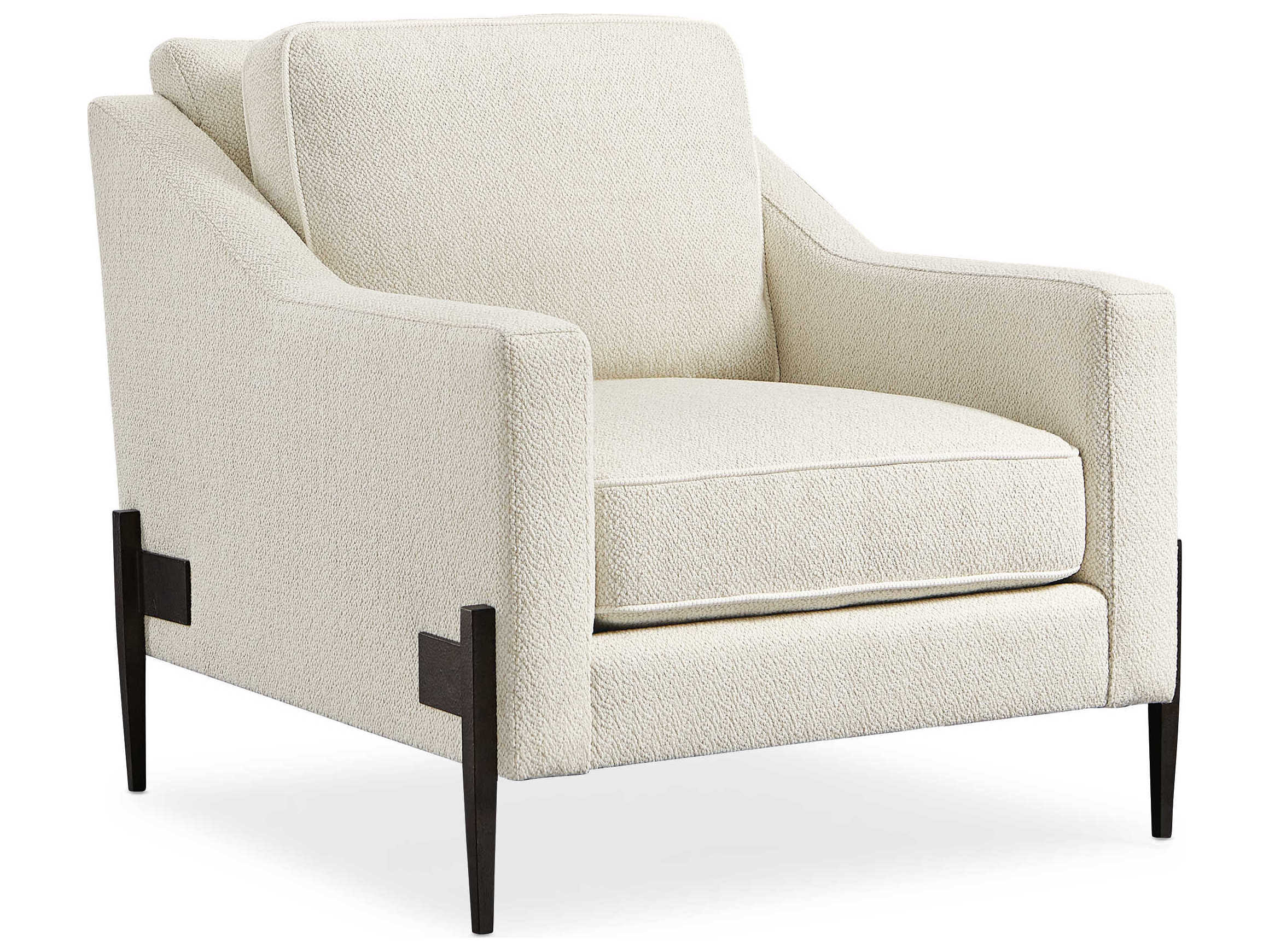 Caracole Modern Artisan Remix White Fabric Accent Chair