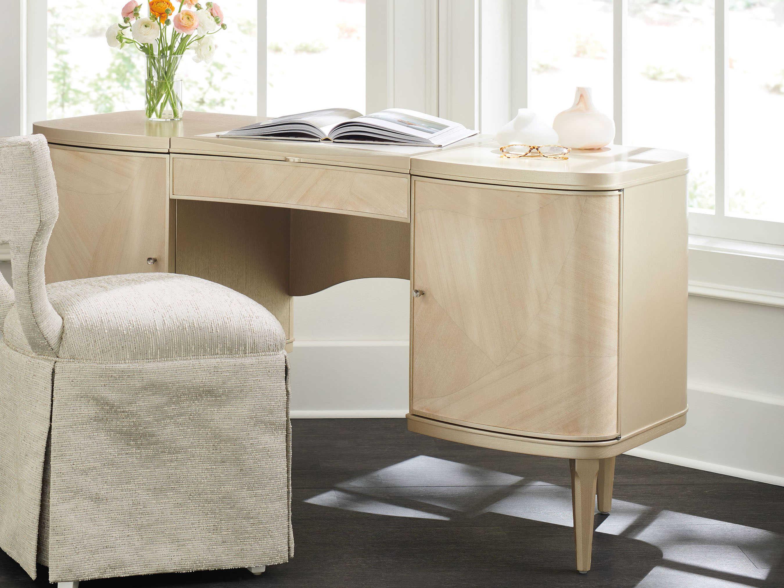 Caracole Classic Fancy Me Champagne Pearl Natural Glow Fancy Me Vanity Table