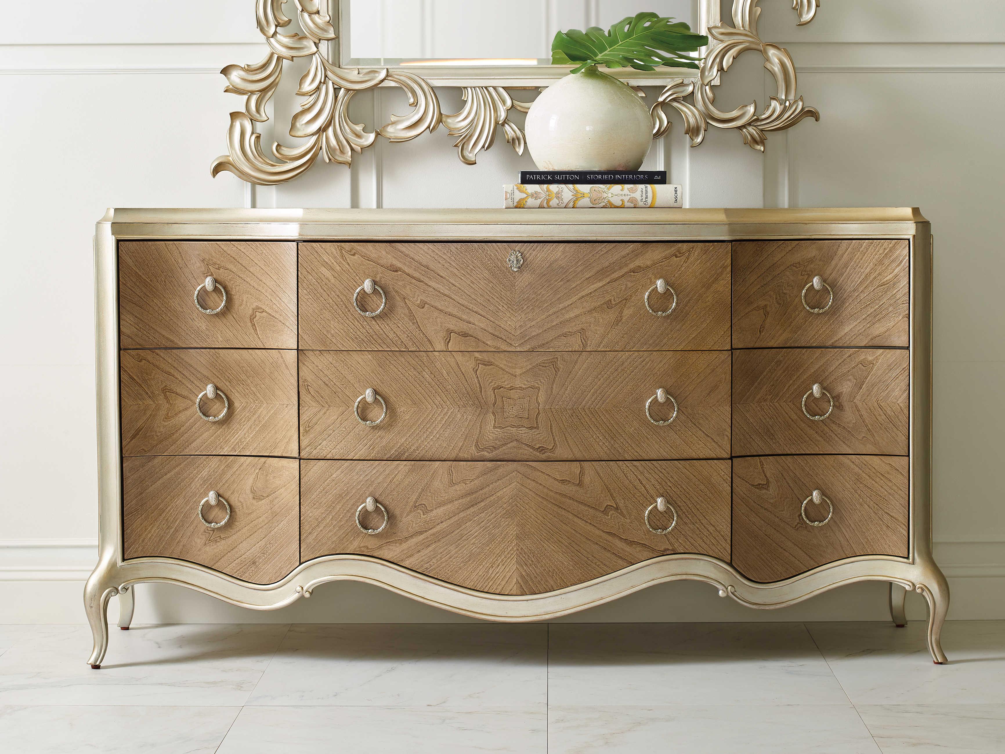 Caracole Fontainebleau 9-Drawers Brown Hardwood Dresser