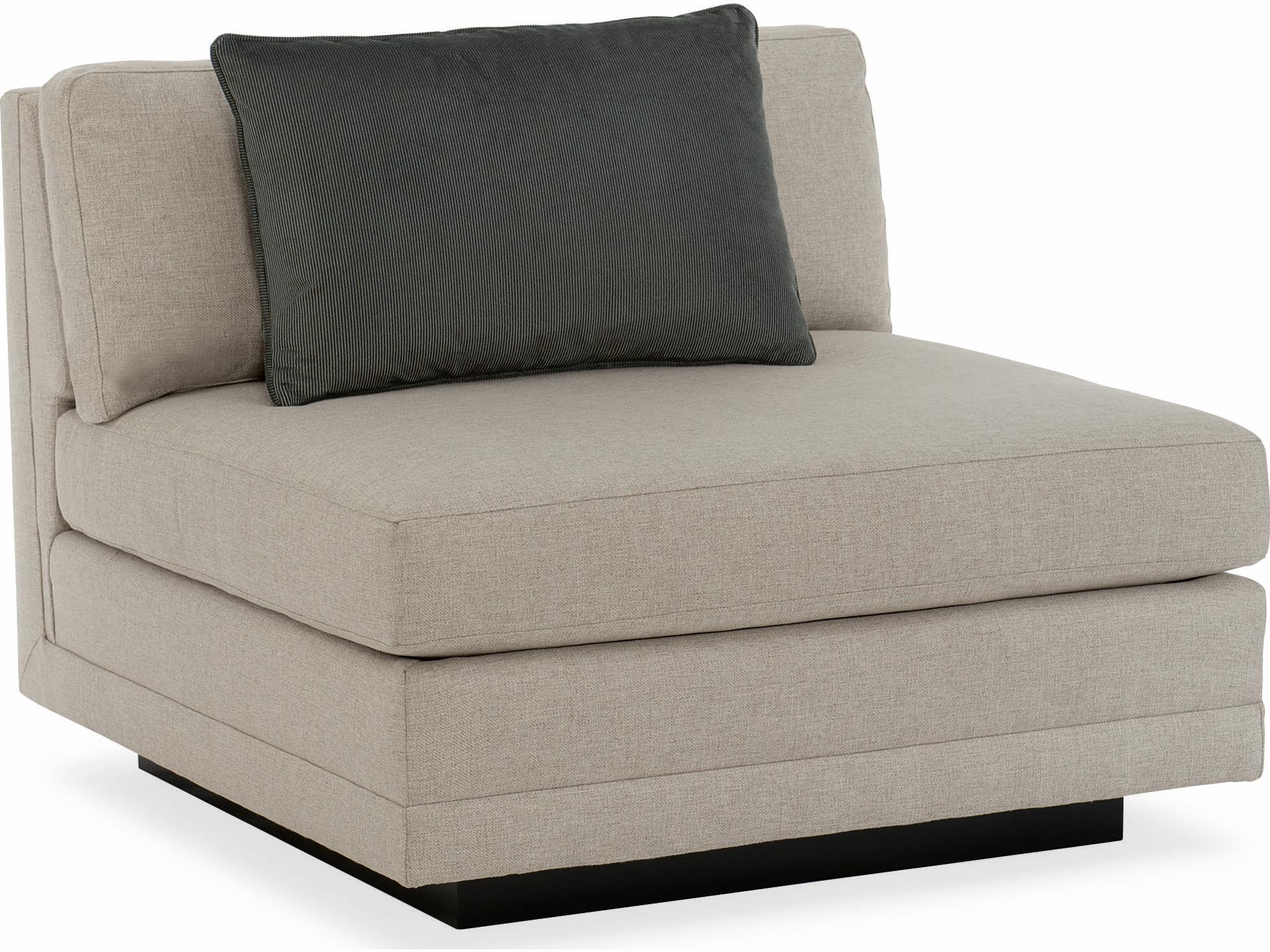 Caracole Fusion Plinth Base Armless Modular Chair