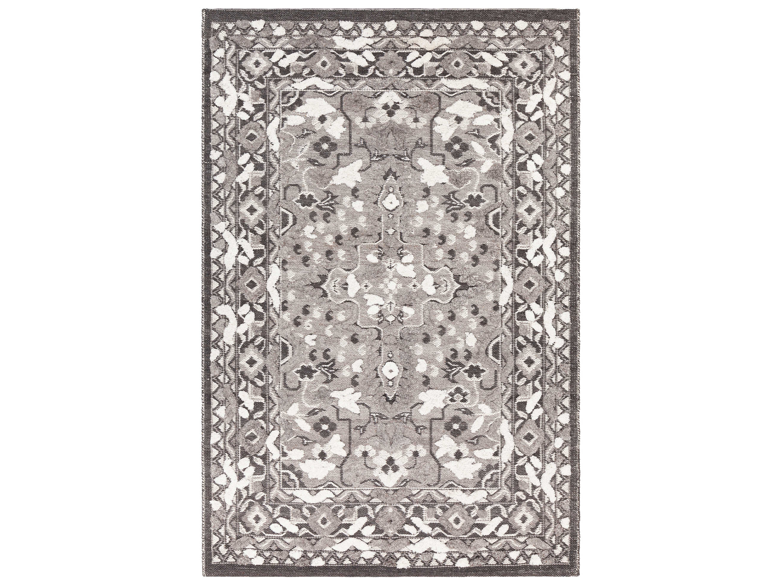 Chandra Daphne Bordered Area Rug