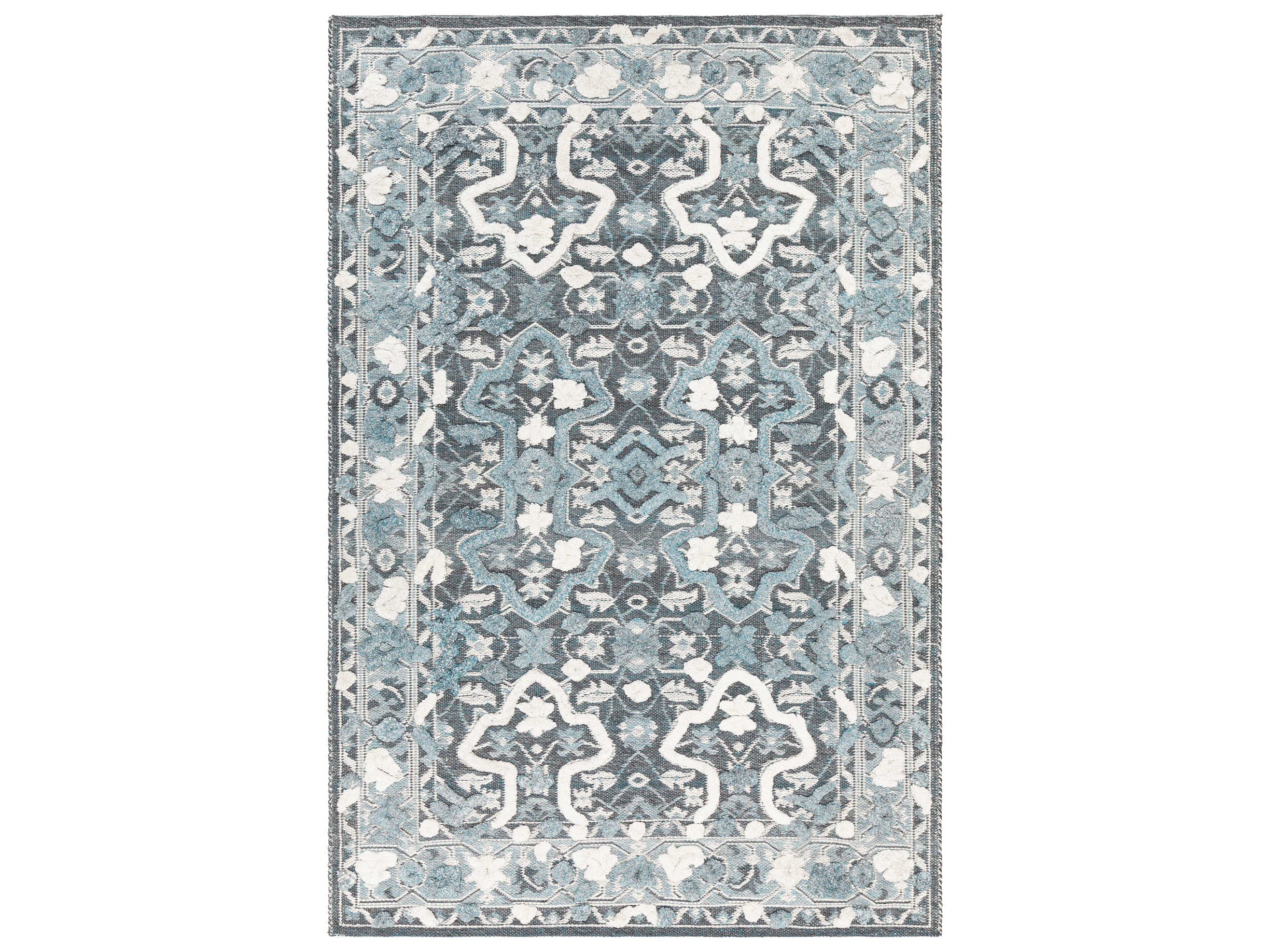 Chandra Daphne Bordered Area Rug